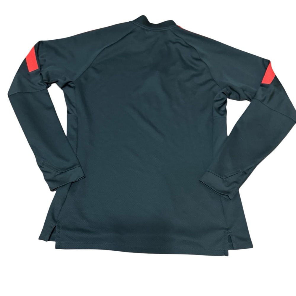 Nike Women’s Dri-FIT 1/4 Zip Training Top Black with Red Accents Sz M - Picture 2 of 8